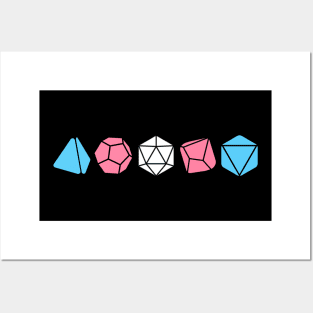 Transgender Pride Dice Posters and Art